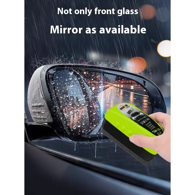 New Car Glass Oil Film Remover Automotive Glass Sponge Cleaning Brush Front Inner Windshield Oil Film Cleaner Clean Towel