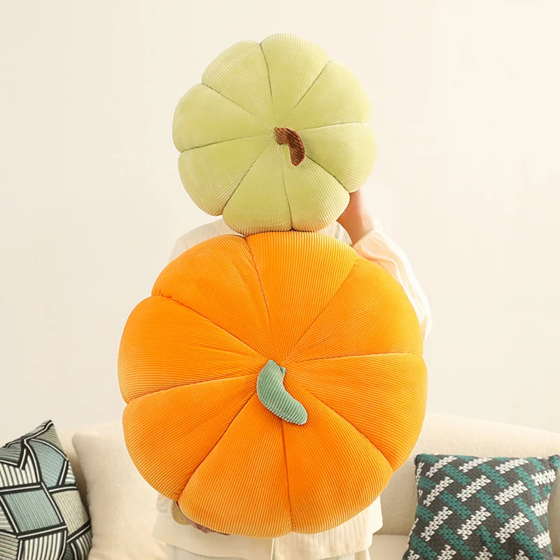 Kawaii Nordic Halloween Pumpkin Plush Toy Plushie Soft Plant Stuffed Doll Holidays Props Decorative Throw Pillow for Kids 6