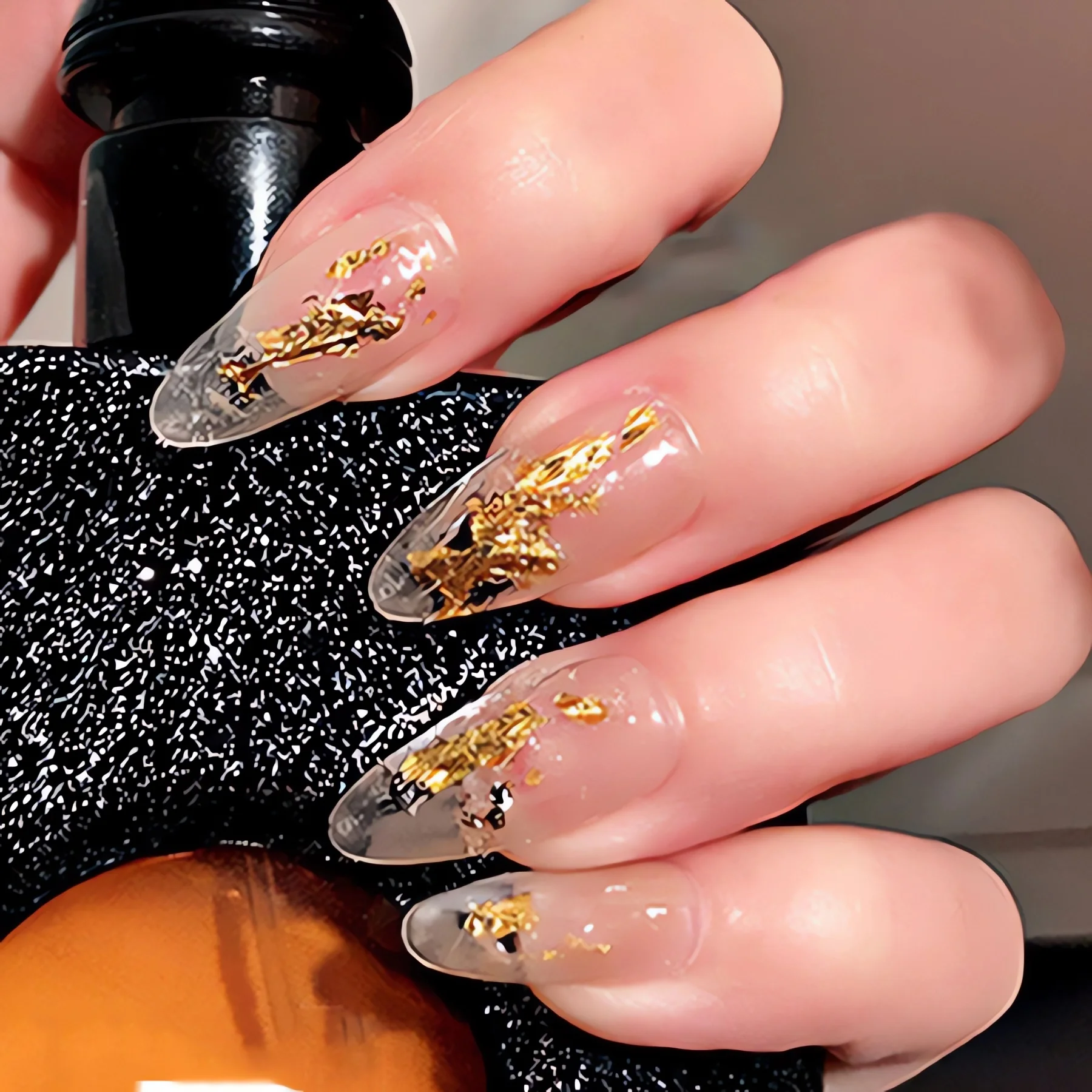 Shiny Gold Foil Jewelry Luxury Resin Decoration Paper Handicrafts Flake Siver Leaf Nail Beauty Gilding DIY Art Craft