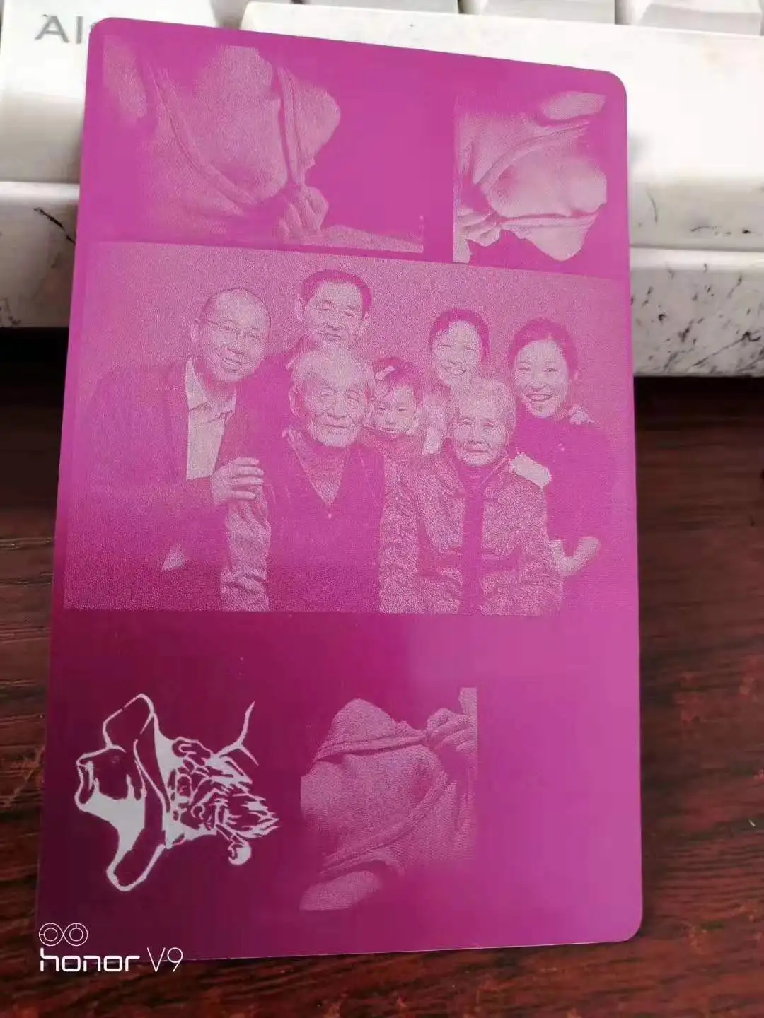 금속 명함 DIY 각인 DIY 카드 사무용품, 알루미늄 블랭크 레이저 각인 카드, 로트 당 1000 개