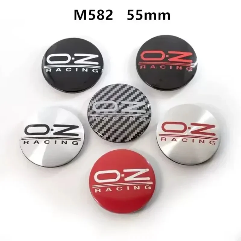 4pcs 55mm M582 Wheel Center Caps O.Z OZ Racing Sport Emblem Rim Hubcaps Cover Badge Car Styling Accessories wheel center caps