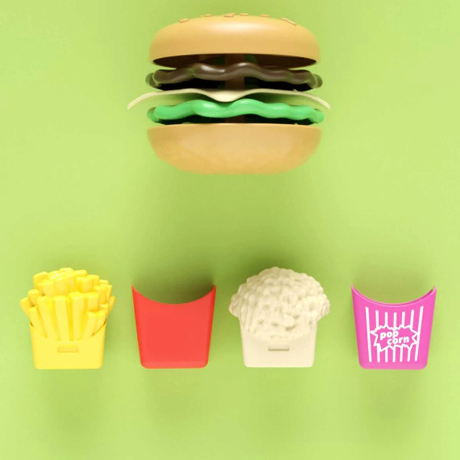 Play Food Toys Set Play House Kitchen Sandwich Fries Burger Children's Simulations Homa House Simulators Toy Kids DIY Fast Food 4