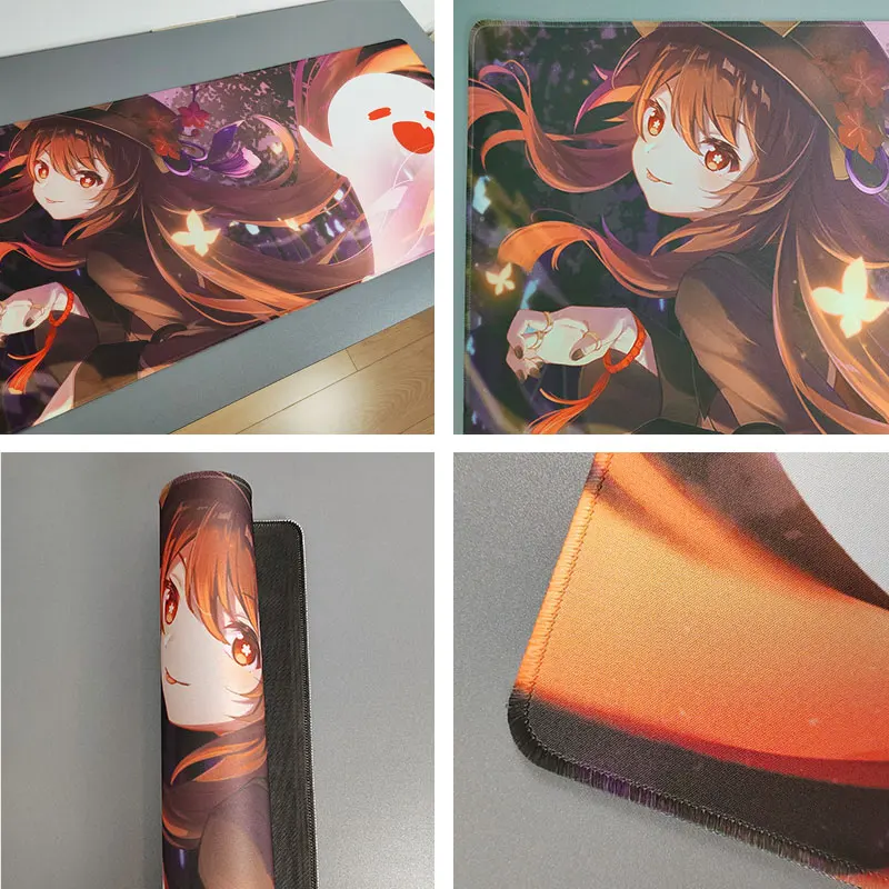 Tao Mouse Pad Genshin Impacto Mousepad Genshin Teclado Almofada hu Tao Estofamento Computador Acessórios de Jogos de Mesa hu - Imagem 6