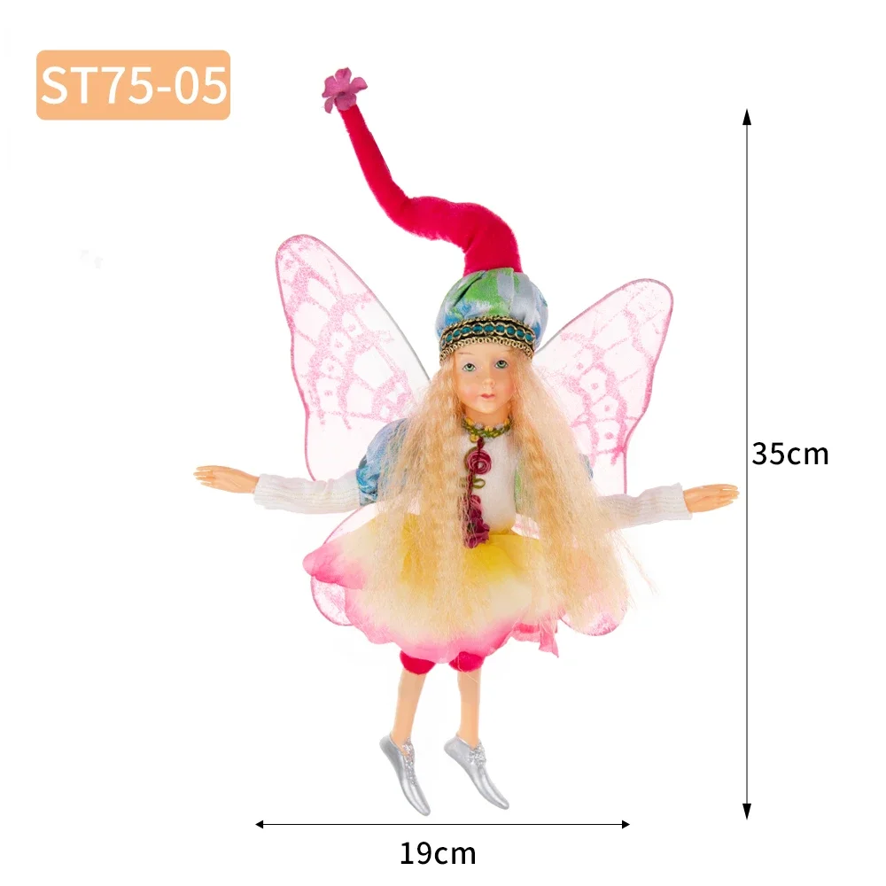 Angel Doll Christmas Fairy Tree Ornaments Elf Pendant Mini Fairy