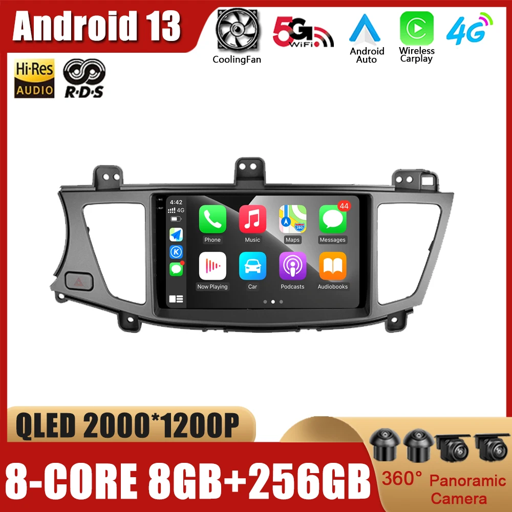 

Android 13 For Kia Cadenza K7 2011 - 2012 Car Radio Multimedia Video Player Navigation GPS Intelligent System QLED Screen