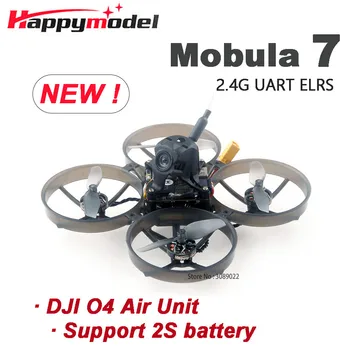 Happymodel Mobula7 O4 Mobula 7 2S FPV Micro Whoop RC FPV Drone da corsa con DJI O4 Unità aerea 1102 Motore Fpv Droni da cortile interno