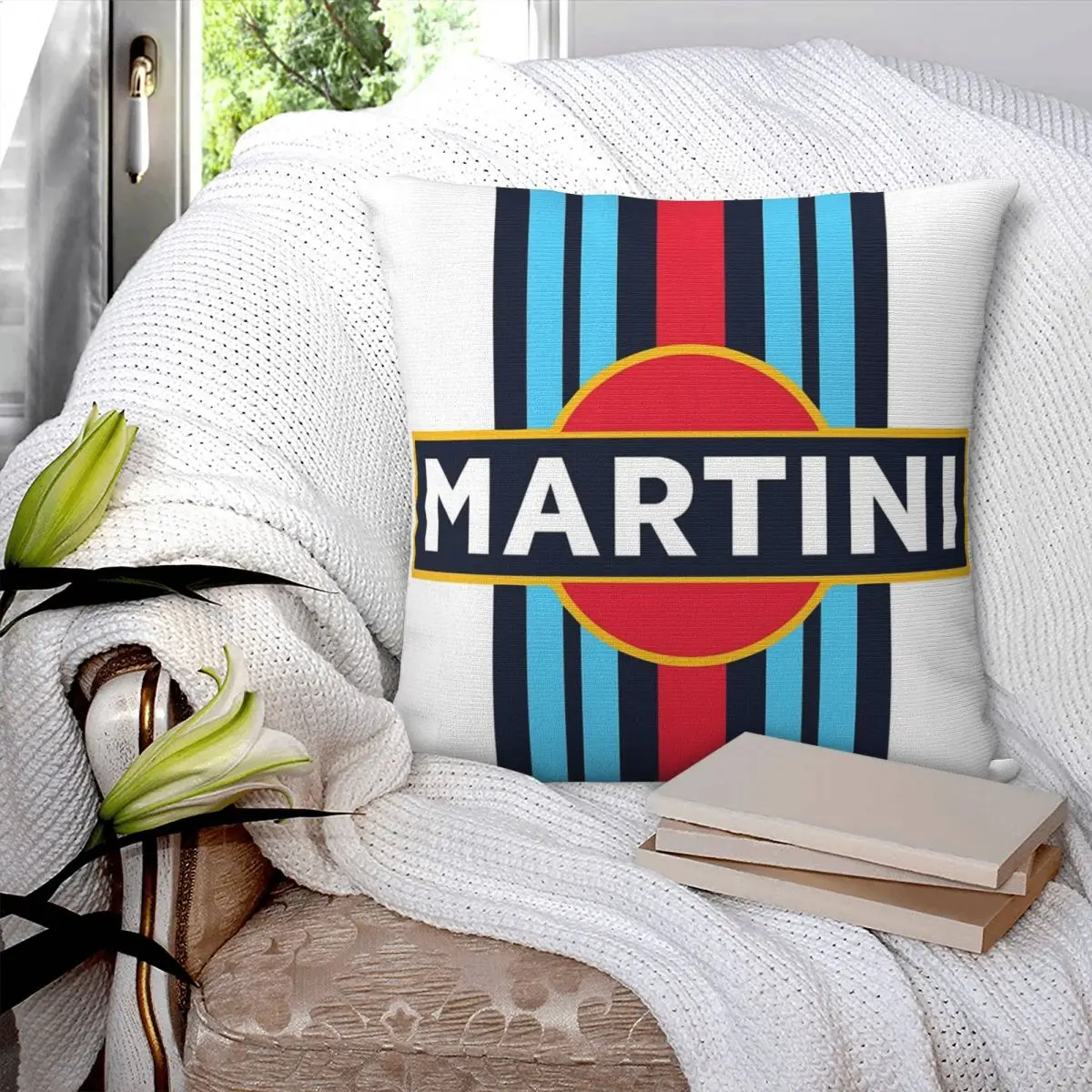 

Martini Racing 917K 1971 Square Pillowcase Pillow Cover Polyester Cushion Zip Decorative Comfort Throw Pillow for Home Car