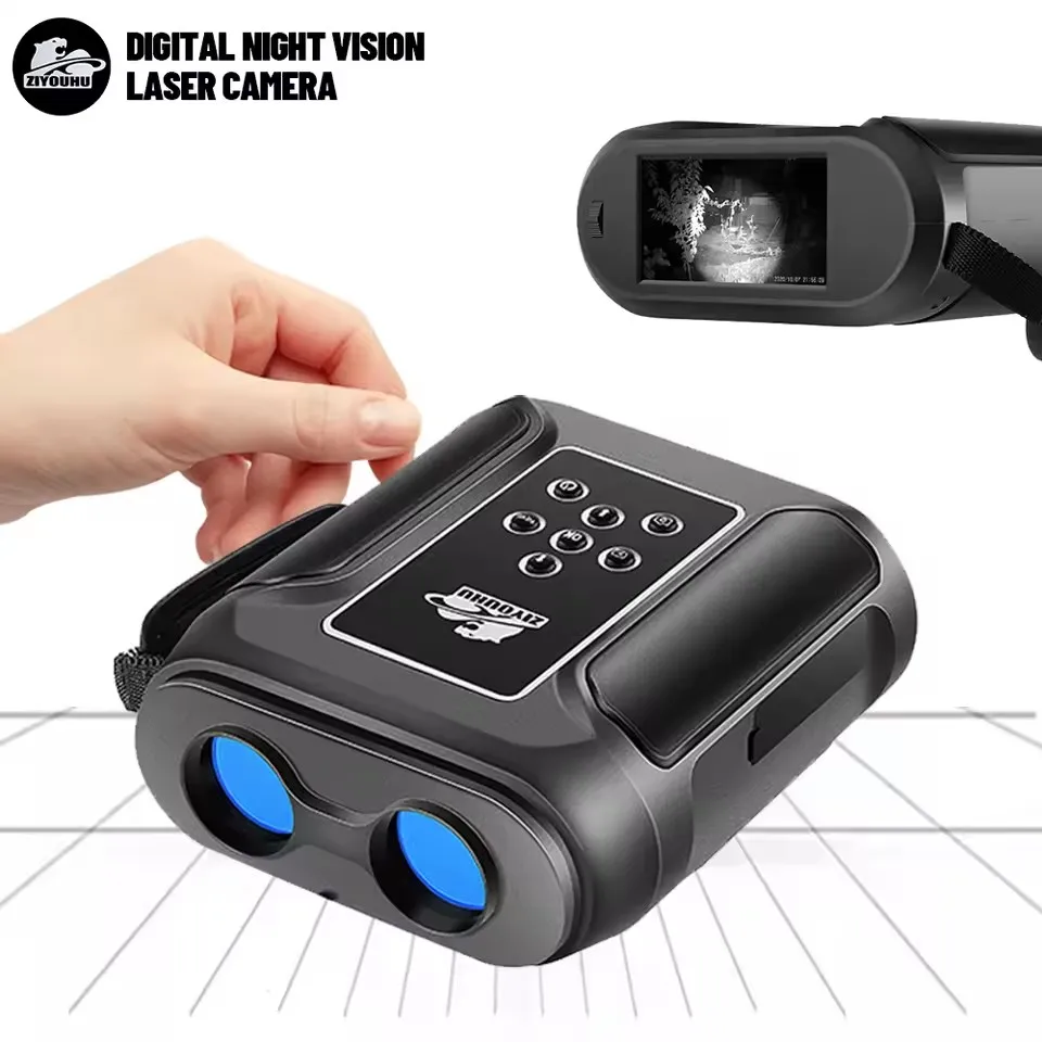 HD 나이트 비전 레이저 디지털 카메라 주/야간 순찰 장거리 관찰 및 사진 촬영을 위한 40X 줌 WiFi 쌍안 850/940nm