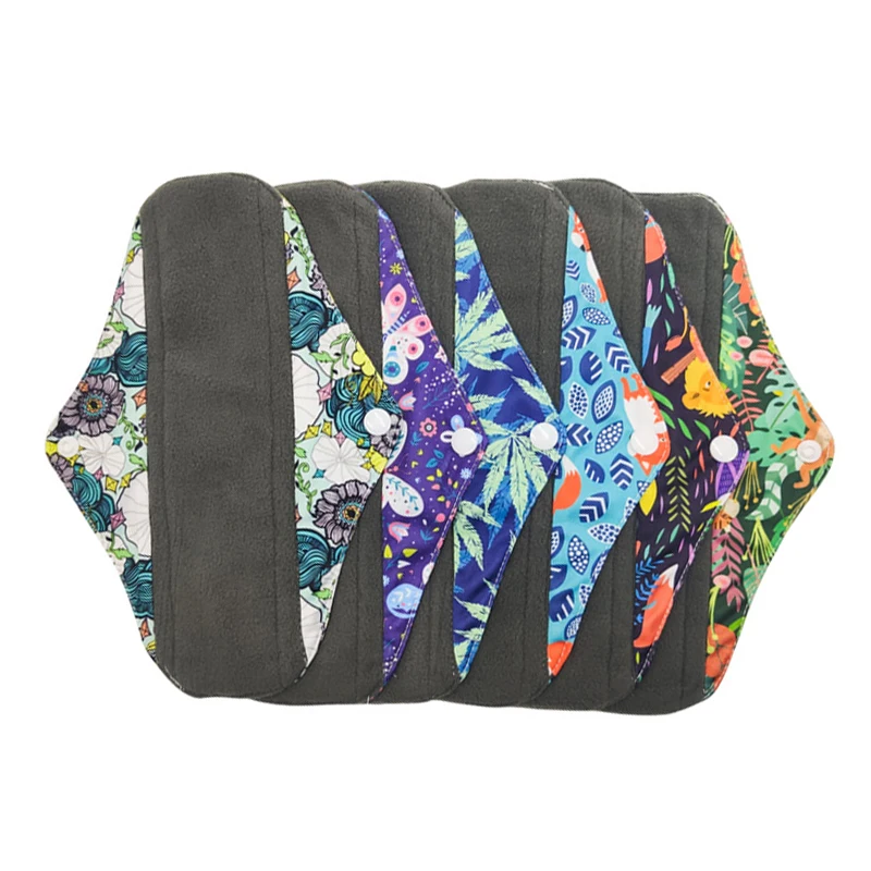 Bamboo Cloth Sanitary Napkin Reusable Washable Menstrual Pads Women Hygiene Sanitary Towels Pads Postpartum Nursing