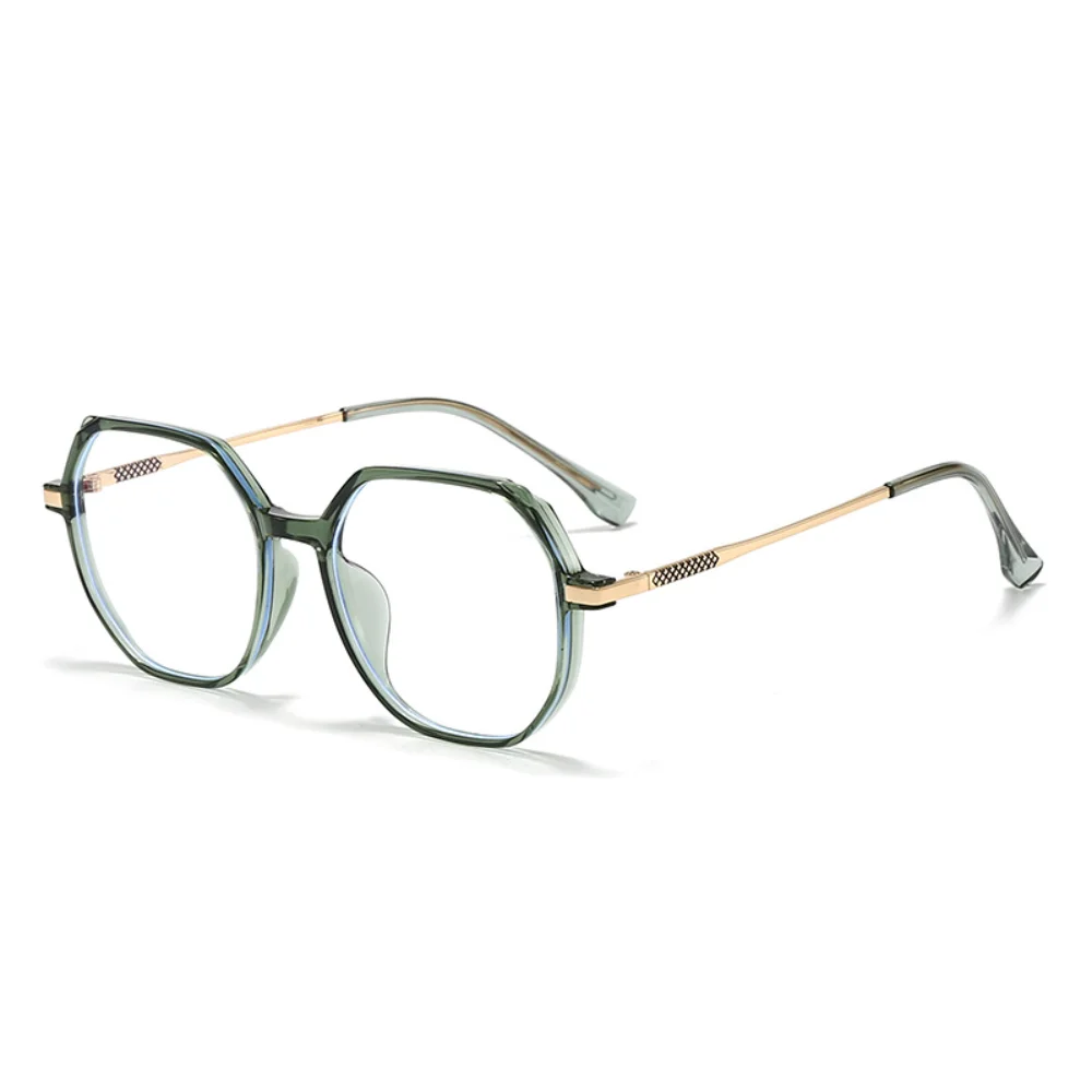 Polygonal Eyeglass Frame Modern Lenses Blocking Glasses Computer Eyewear Stylish Anti Blue Light Glasses For Stage Performance