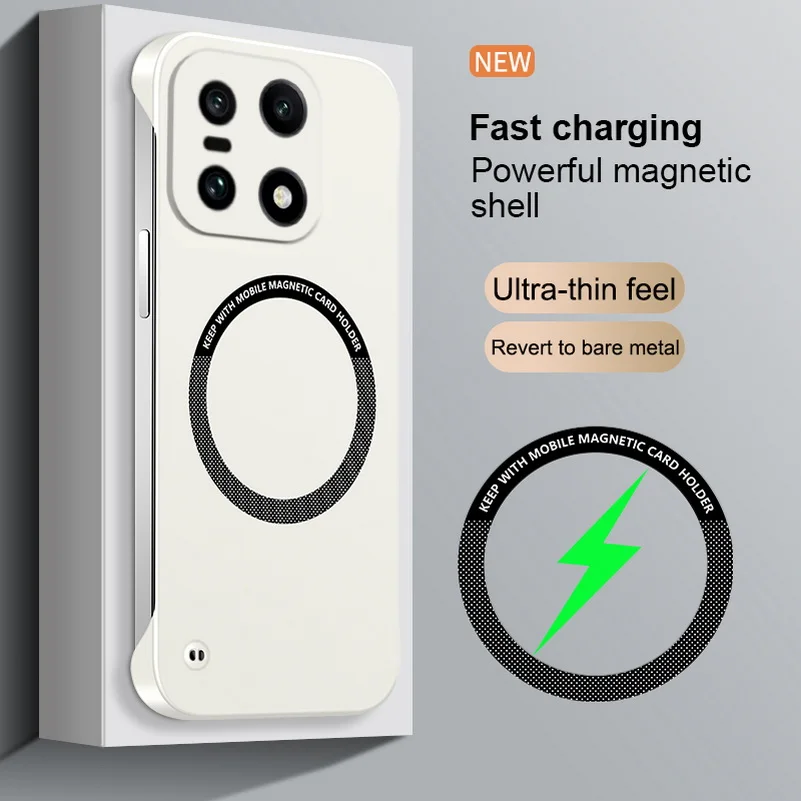 Ultra-Thin Frameless Magnetic Phone Case with Magsafe Compatibility