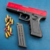 Toy Pistol Soft Bullet Toy Guns M1911 Shell Ejected Foam Darts Blaster Manual Airsoft Weapon with Silencer For Kids Adults 3