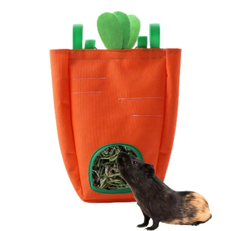 

Hay Bag Hanging Pouch Feeder Holder Feeding Dispenser Container For Rabbit Bunny Chinchilla Guinea Pig Small Animals Pet