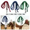 Braided Equestrian Lead Rope Horse Leash Strong Durable Horse Leash for Horse Pony Dog Donkey Cow Goat 2/2.5/3/3.5/4m 1