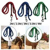 Braided Equestrian Lead Rope Horse Leash Strong Durable Horse Leash for Horse Pony Dog Donkey Cow Goat 2/2.5/3/3.5/4m 1