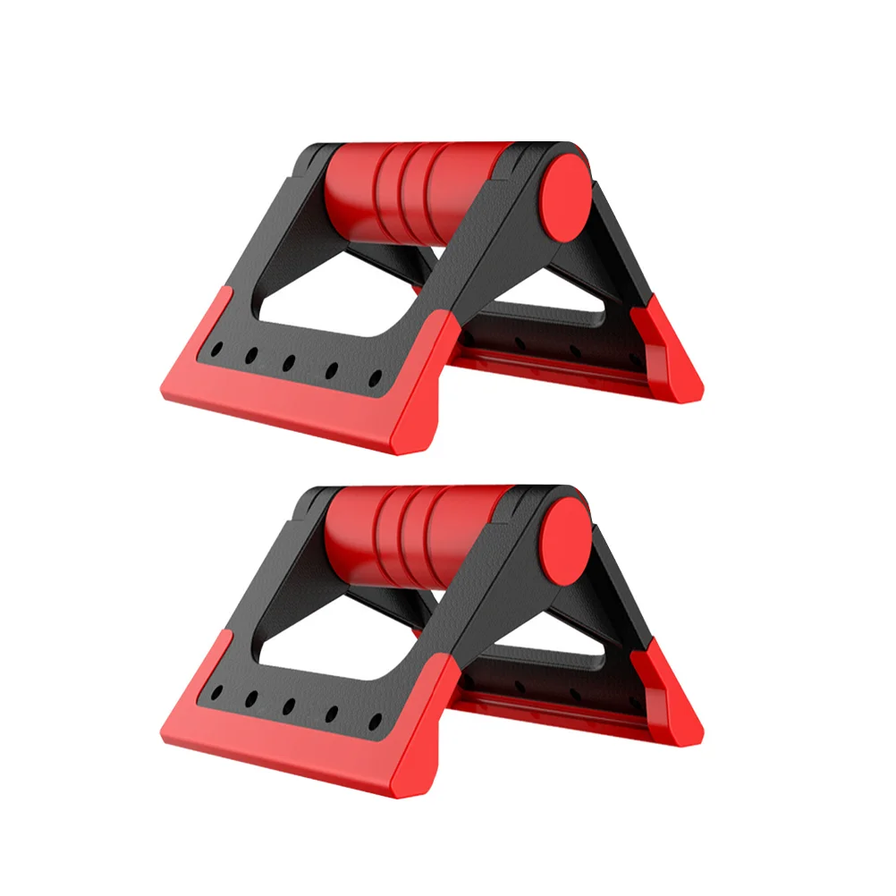 Staffa Push-Up Pieghevole Uso Domestico Supporto Push-Up Fitness Push-Up Rack Push-Up Bar (Rosso)
