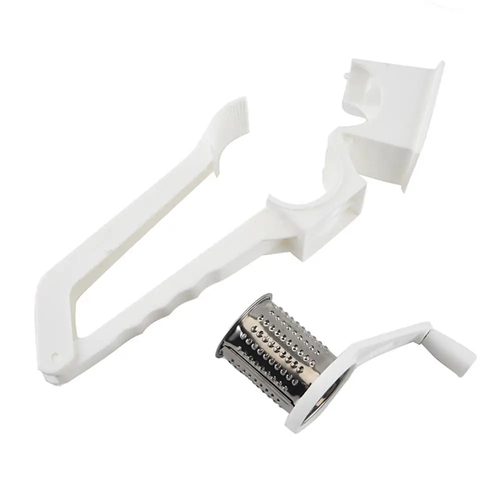 Description Picture 5 of item1Pcs Stainless Steel Cheese Grater Cheese Cutter Rotary Hand-Cranked Multifunction Grater Slicer Kitchen Tools