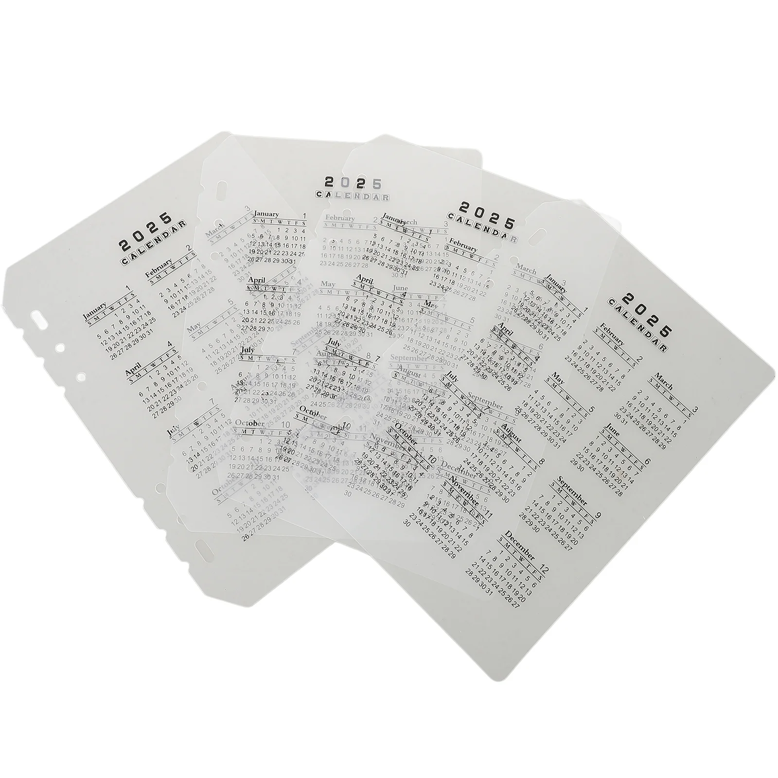 

4 шт., разделители календаря