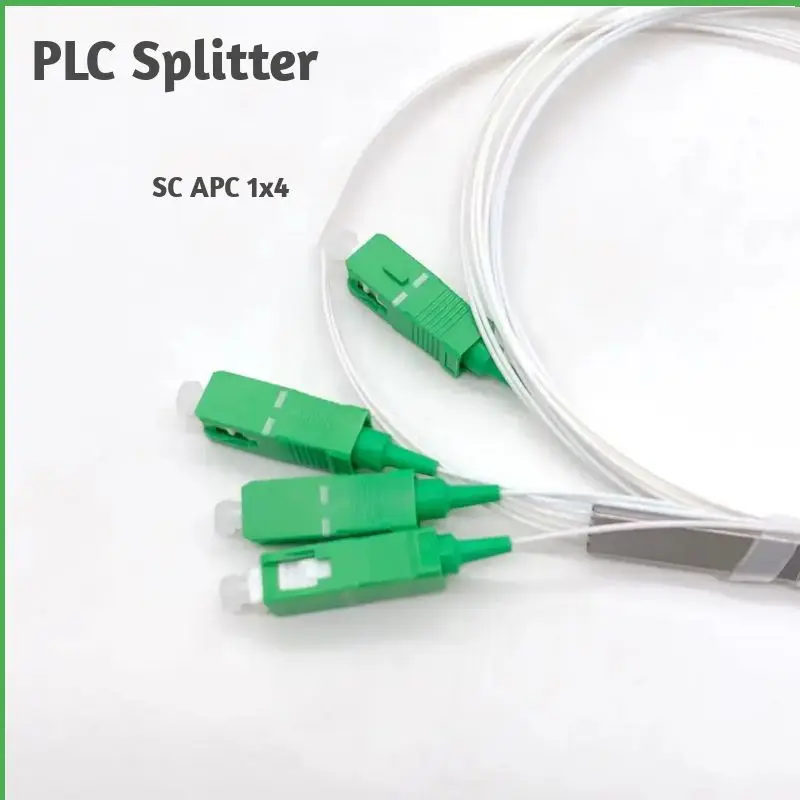 

1X4 PLC SC/APC SM Single Mode 0.9mm G657A1 LSZH 1m FTTH Fiber Optic Splitter High Quality fiber Connector 1*4 SC APC
