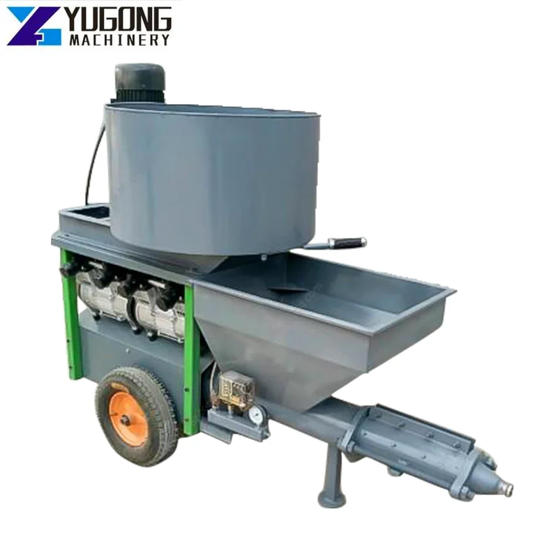 

Yu Gong High Quality New Wet Mixed Sand Cement Mortar Pump Plaster Spraying Putty Machine Construction Sprayer Pumping Equipment