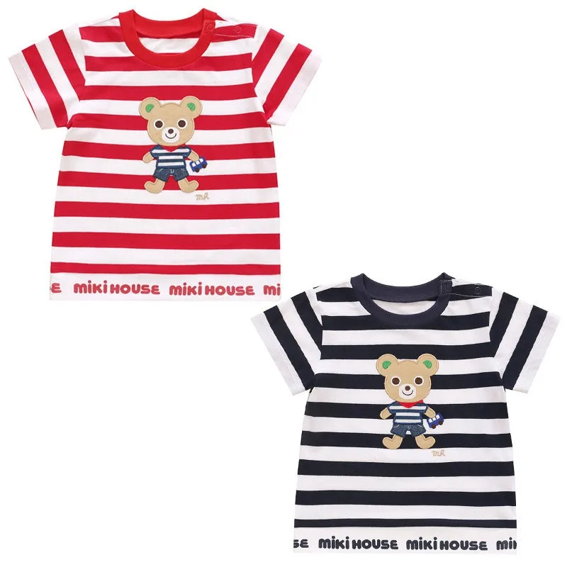 

Boy Short Sleeve T-shirts Cartoon Bear T-shirt Cute Tops Baby Tees Graphic Tops Roupa Infantil Kids Clothes Boys Camisetas