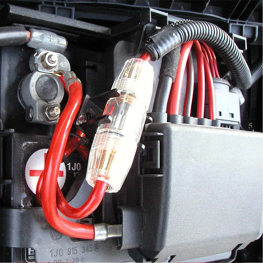 Car Audio Subwoofer Amplifier AMP 1500W 8GA 60AMP Wiring Fuse Holder Wire Cable Kit Vehicle Modification Parts car stereo accessories,audio speaker wiring kit,car amplifier wiring kit