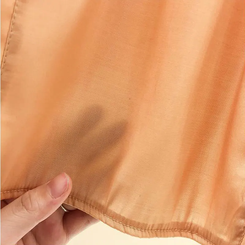 Orange Flower Three-dimensional Decoration Raglan Sleeve O-Neck Pullover Women's Blouse Shirt Female Clothing Tops Fashion 2024 6