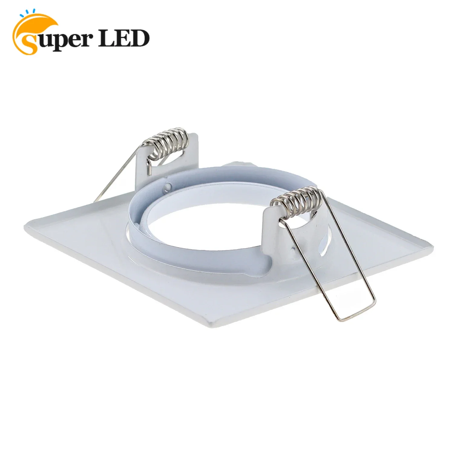 Ceiling Recessed Luminaire GU10 MR16 GU5,3 Swivelling White Iron Metal Frame