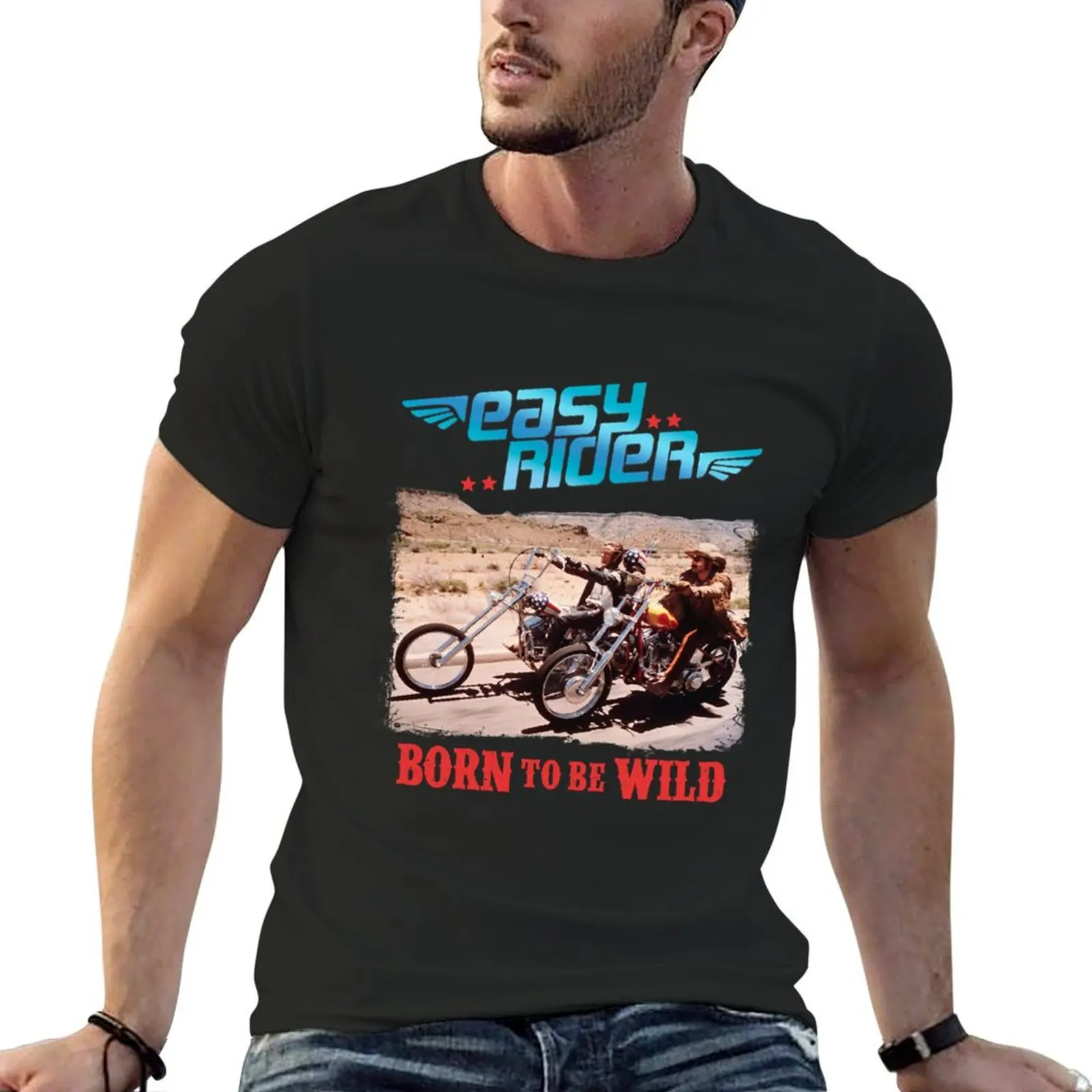 

Easy Rider Born to be Wild T-Shirt graphic tee shirt vintage anime shirt man clothes graphic t shirts mens shirts graphic tee