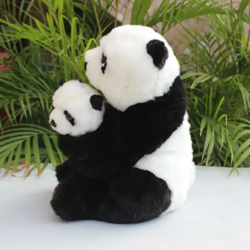 Panda High Fidelity Anime Cute Plushie Giant Panda Plush Toys Lifelike Animals Simulation Stuffed Doll Kawai Toy Gifts For Kids 5