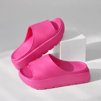 Thick Bottom Cloud Slippers Women 2024 Summer Casual Chunky Platform Sandals Woman Soft EVA Non-slip Beach Shoes Slides Female 1