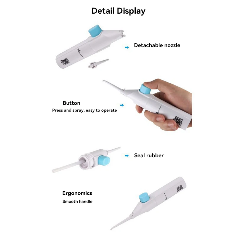 Household Oral Irrigator Portable High Pressure Teeth Clean Water Dental Floss Manual High Pressure Water Toothpick oral irrigator dental cleaner water flosser