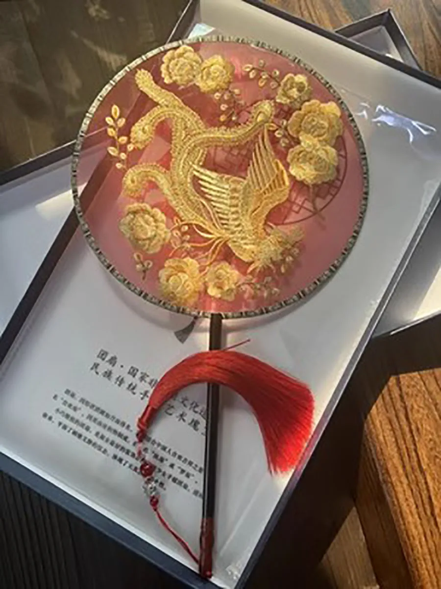 Suzhou Embroidered Flower Pattern Handmade Hanfu, Single Sided Hanfu, Embroidered Animal, Show Gift