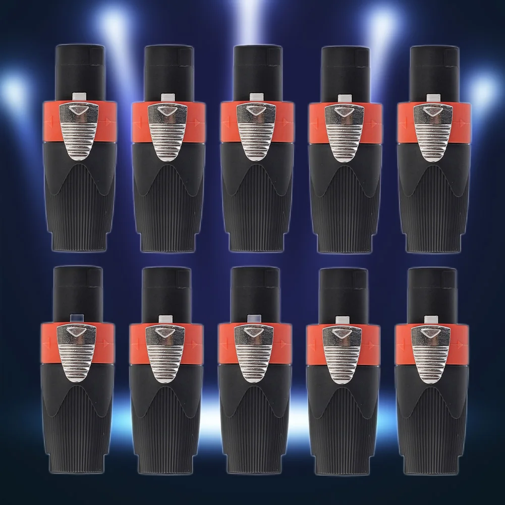 케이블 커넥터 플러그, NEUTRIK NL4F, 4 극 수 오디오 케이블, 10 개