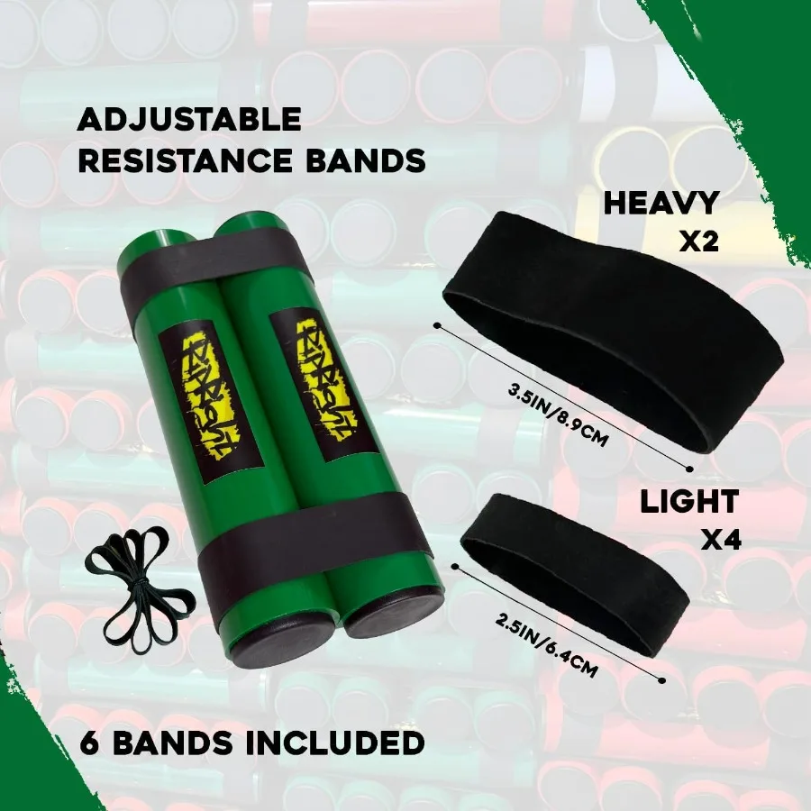 RipStick, Workout Equipment for Joint Rehab, Shoulder and Resistance Training, Muscle Building and Core Workout Equipment with 6