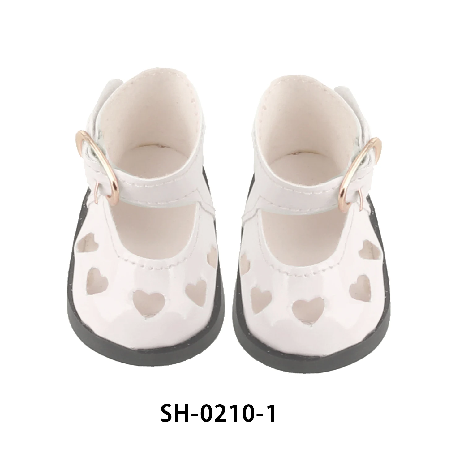 5.5CM PU Leather Mini Doll Shoes For 14 Inches American Doll Boots Hollowing Heart Bow Shoes For 35Cm Baby Girl,Lise,Nancy Dolls