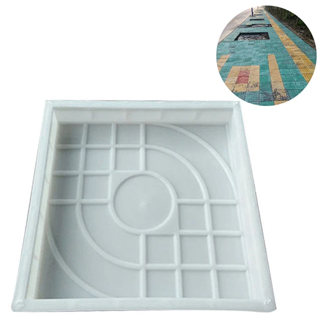 1Pc Path -Maker Diy Pave Peve Pend Kontor Kő Négyzet Alakú Penész A Teraszos Kerthez Pavement Caveve Wall Road 25*25 Cm