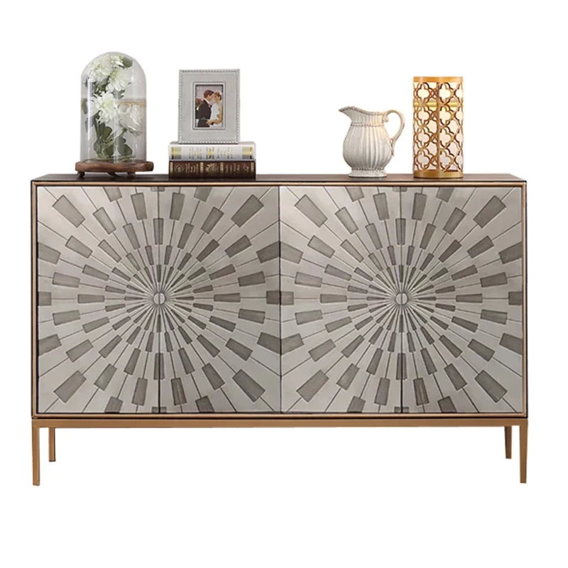 

Post-Modern Light Luxury Shoe Cabinet Home Doorway Entrance Foyer Curio Cabinet New Chinese Style