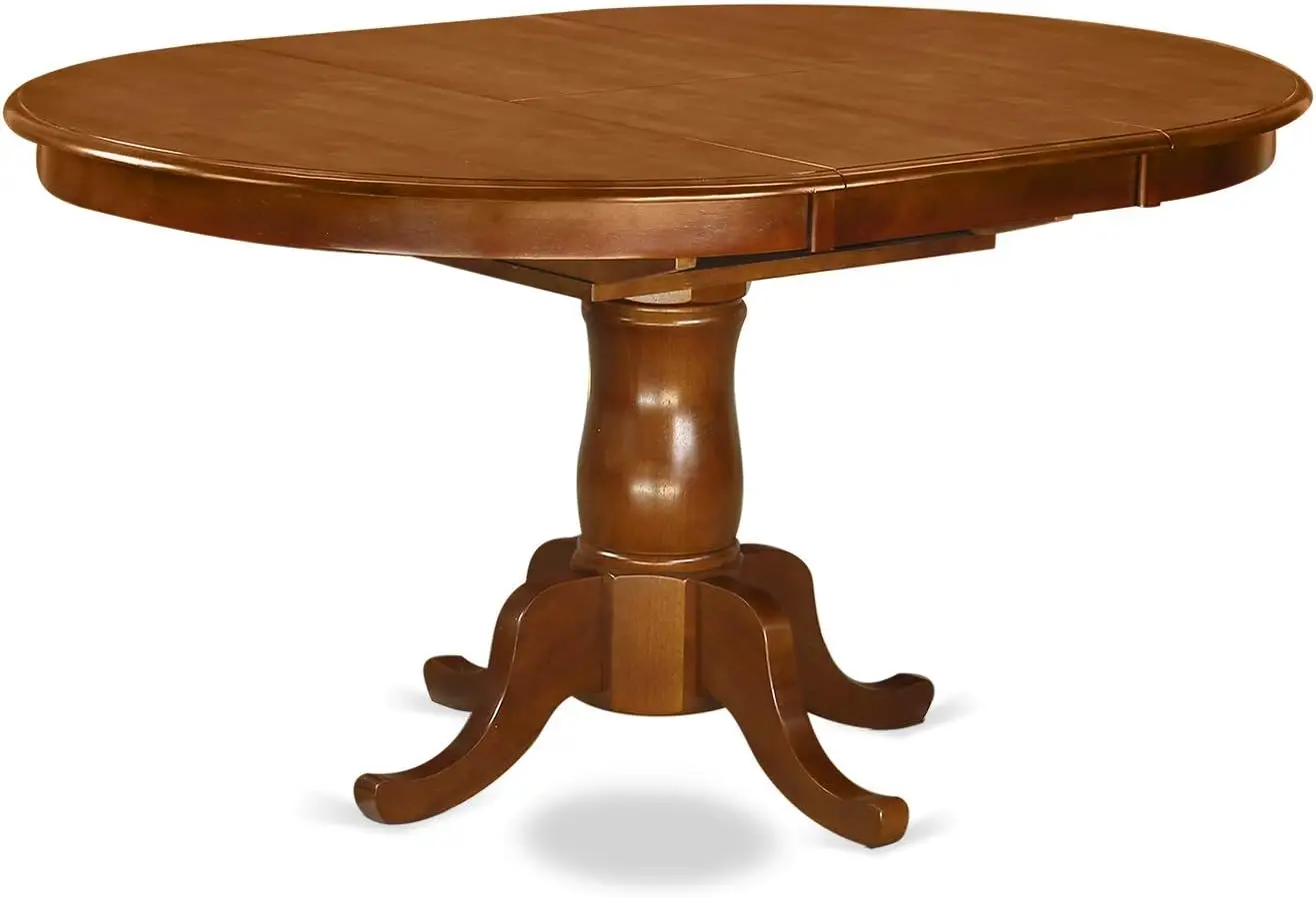 Description Picture 3 of itemDining Tables, 5 Piece Dinette Set for 4 Includes An Oval Room Table with Butterfly Leaf, 4 Linen Fabric Kitchen, Dining Tables