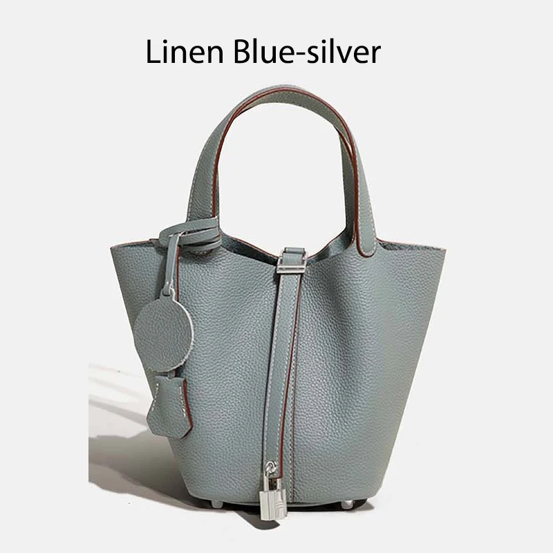Linen blue in silver