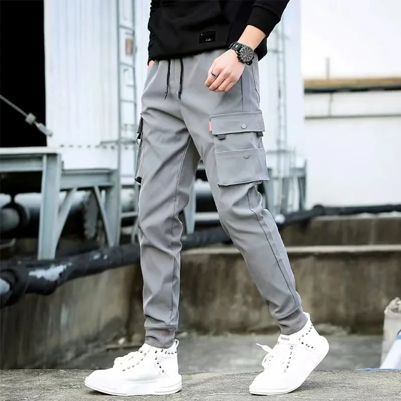 

Overalls men's INS fashion brand slim-fit sports casual pants men's Korean version of the trend