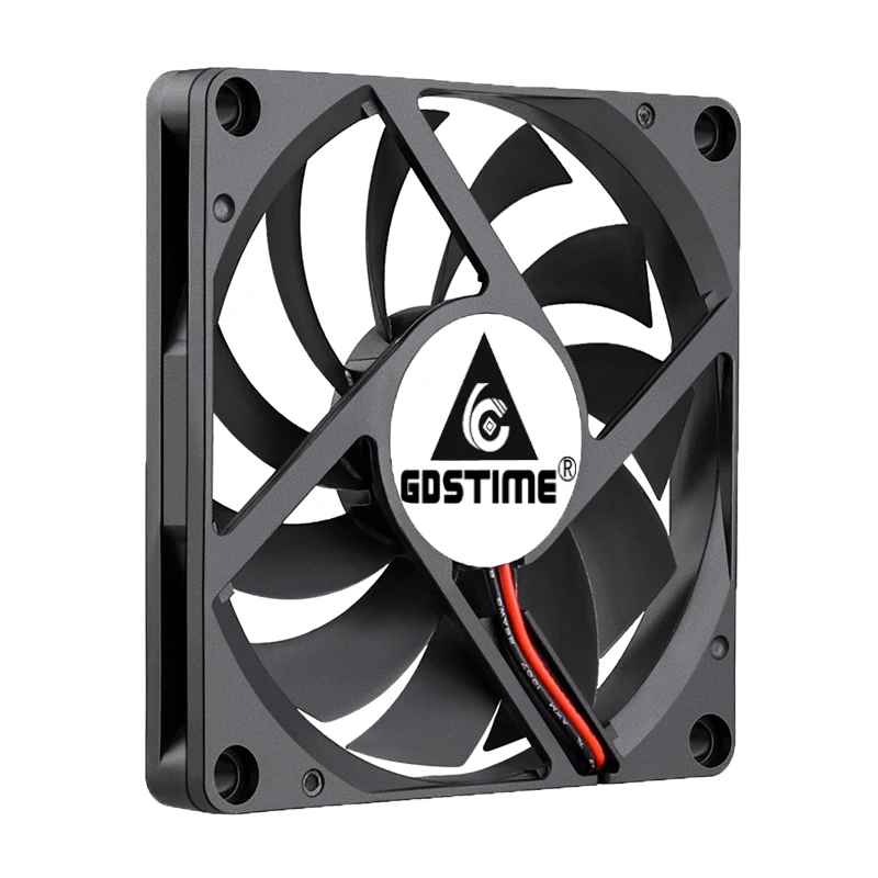 Gdstime-ventilador Axial 80 mm x 80 mm x 10 mm Caixa de Computador Ventilador Cooler Esfera Dupla Usb Pinos Pinos 5v 12v 24v 8cm - Imagem 5