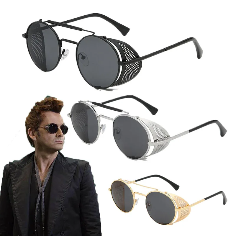GoodOmensDevilCrowleyDavidTennantSunglassesCosplayPropsRetro