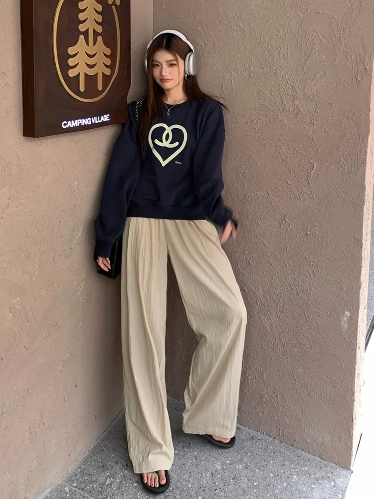 Women Loose Casual Pants High Waisted Wide Leg Pants Cool And Casual Pants For Women In Spring 2024 Sun Protection Pants
