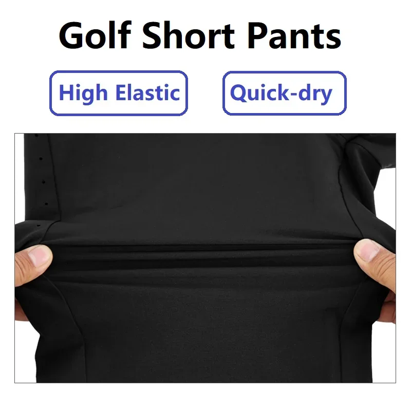 PGM Golf Trousers Men'S Shorts Male Breathable Quick-Dry Shorts Summer Thin Fit High Elastic Trouser Sportswear Golf