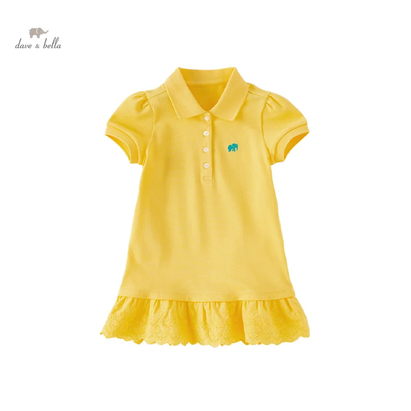 Dave Bella Polo Dress for Girls Baby Children 2024 New Summer Knit Sweet  Fashion Casual Cotton Academic-Style Sport DB2240620 - AliExpress 1501