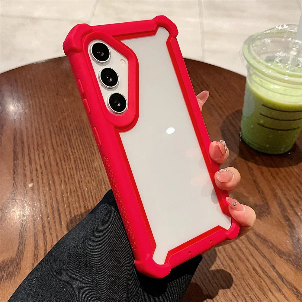 Heavy Duty Dual Layer Transparent Luxury Phone Case Cover
