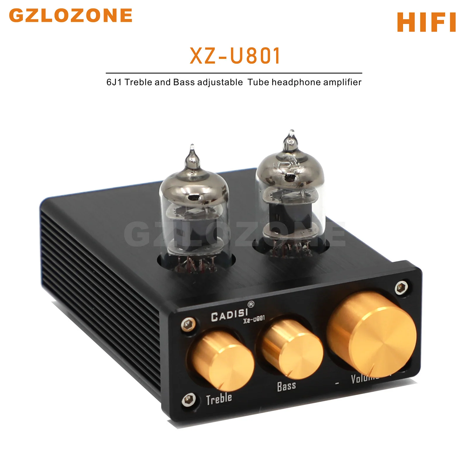 

Регулируемый трубчатый предусилитель XZ-U801 HIFI класса A 6J1 высоких и низких частот