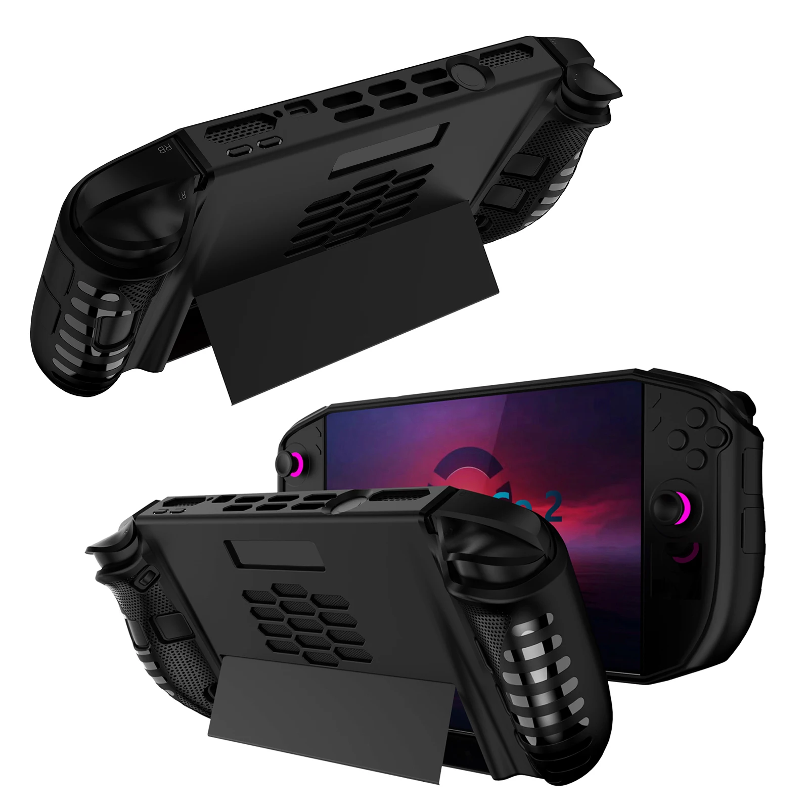 Enhanced Shockproof Non-Slip Protective Cover with Kickstand and TPU Grip