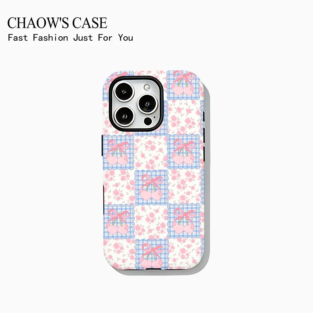 Elegant Double-Layer Bow Design Luxury Phone Case